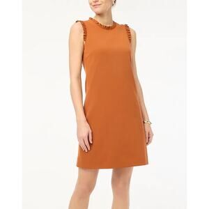 Ruffleneck suiting dress